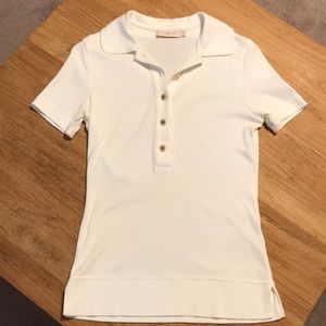 Tory Burch short sleeve polo shirt.